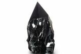 Free-Standing Polished Obsidian Point - Mexico #355062-1